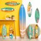 9 Pcs Surfboard Beach Signs Cutouts Paper Wall Decorations Hawaii Party Supplies Tropical Bar Sign Summer Welcome to Paradise Flip Flop Decor for Luau Beach Pool Party